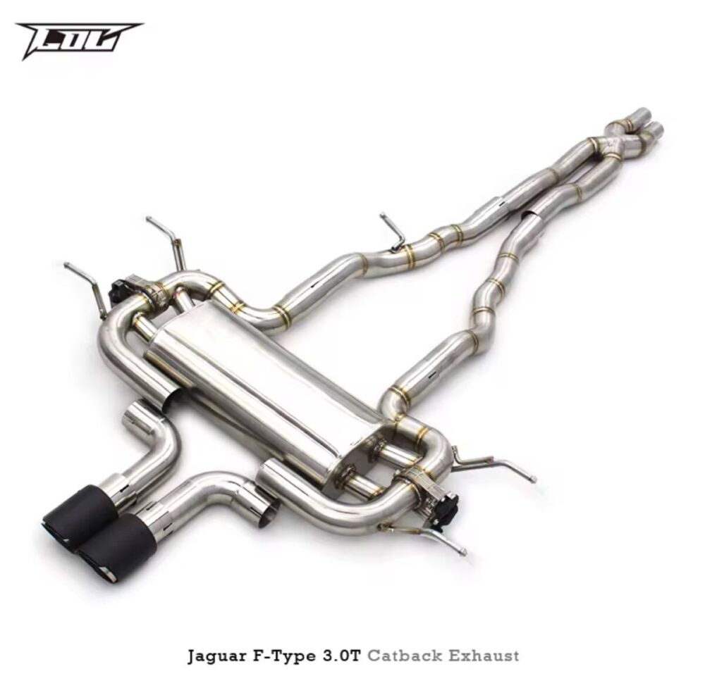 ★C.O.C★ Fタイプ 3.0 可変バルブ ハイパフォーマンスエキゾースト マフラー パイプ 中間 f-type 2.0 R P300 ジャガー