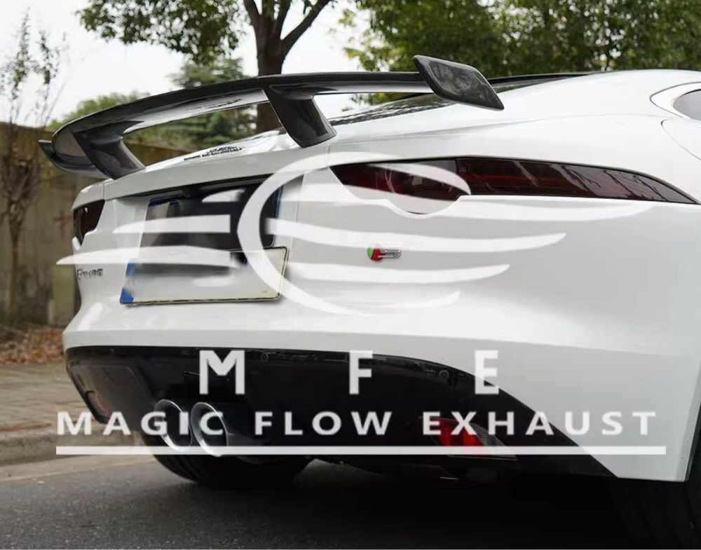 90699f0a4937e18_1200_785.jpg ★MFE★ ジャガー Fタイプ 3.0 P340 P380 可変バルブ マフラー エキゾースト 中間 パイプ ディフューザー リアピース 可変マフラー