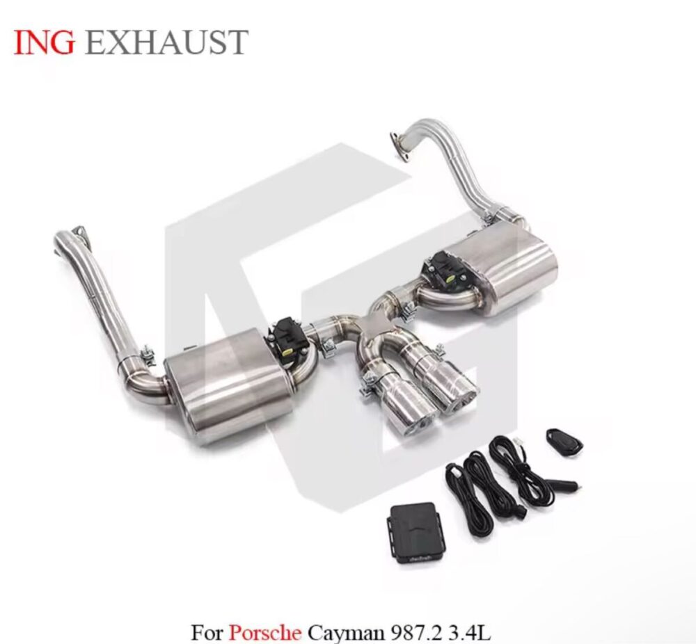 ★ING★ 987 ケイマン 可変バルブ マフラー エキゾースト ポルシェ PORSCHE 後期 987.2 3.4 S