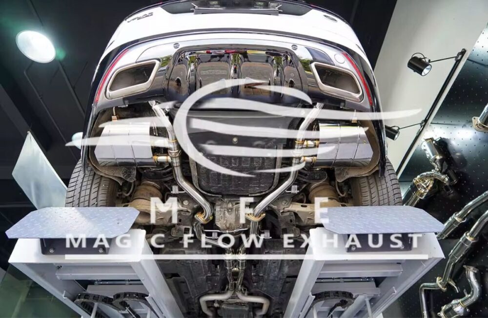 ★MFE★ ヴェラール 3.0 可変バルブ マフラー エキゾースト 中間 パイプ リアピース 可変マフラー P380 HSE レンジローバー