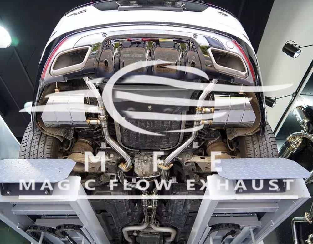 ★MFE★ ヴェラール 3.0 可変バルブ マフラー エキゾースト 中間 パイプ リアピース 可変マフラー P380 HSE レンジローバー