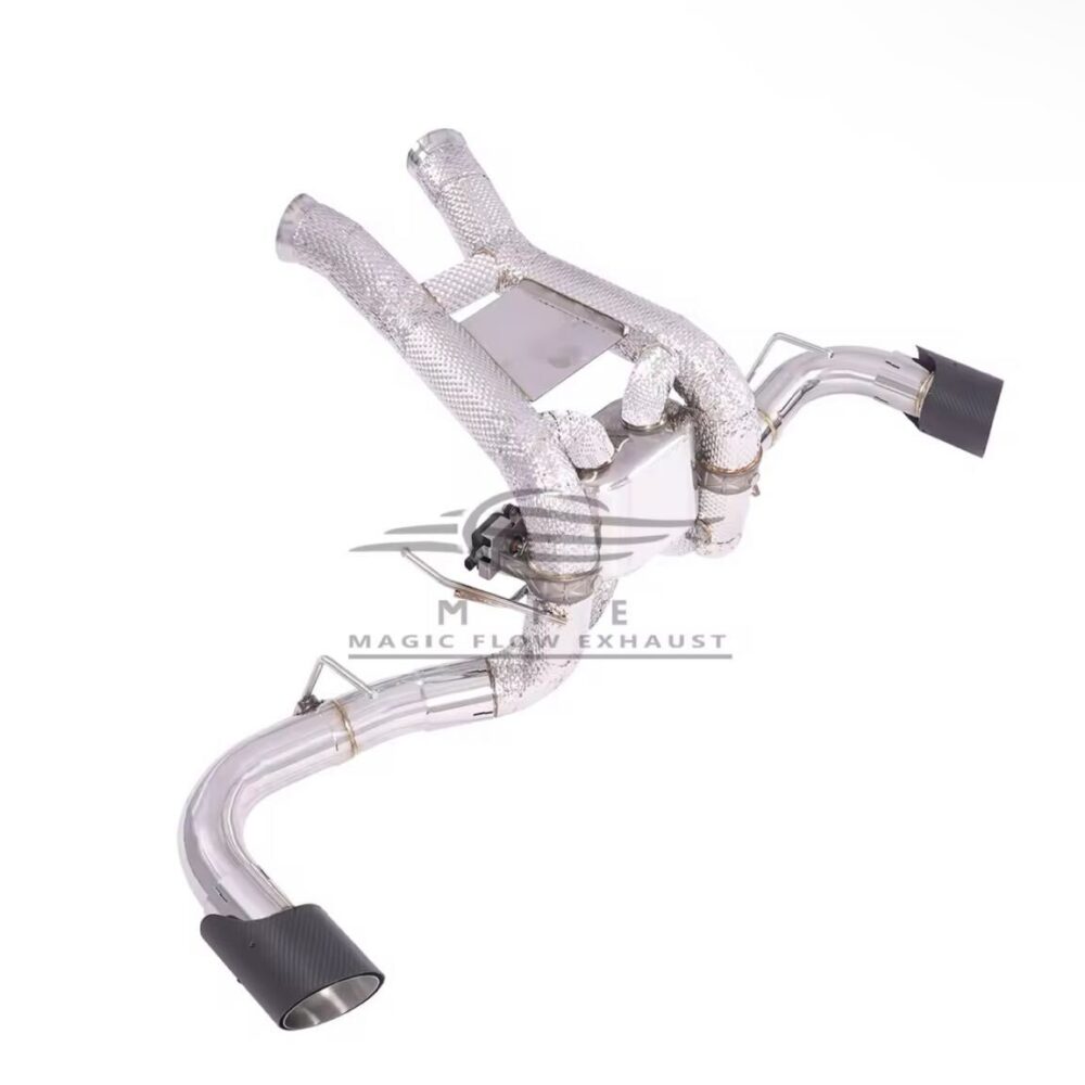 ★MFE★ マクラーレン 570S 可変バルブ マフラー エキゾースト 中間 パイプ ディフューザー リアピース 可変マフラー