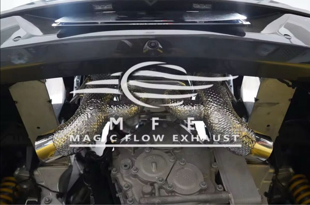 ★MFE★ マクラーレン 570S 可変バルブ マフラー エキゾースト 中間 パイプ ディフューザー リアピース 可変マフラー