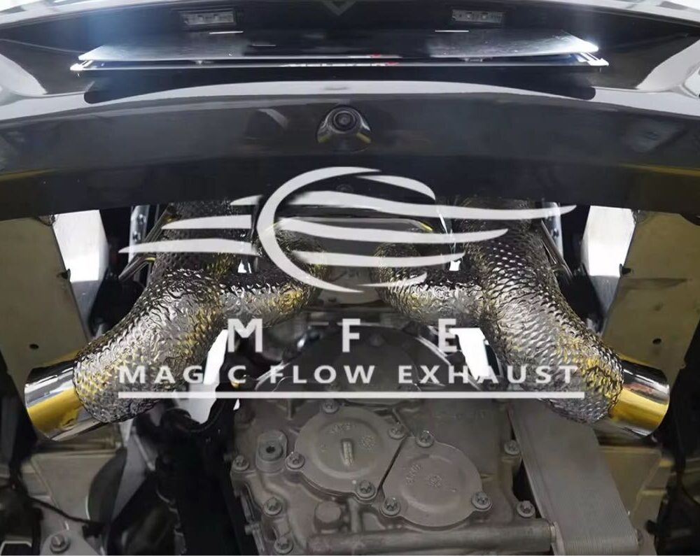 ★MFE★ マクラーレン 570S 可変バルブ マフラー エキゾースト 中間 パイプ ディフューザー リアピース 可変マフラー