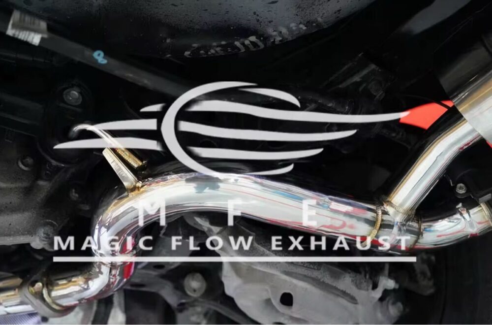 ★MFE★ マスタング エコブースト 可変バルブ マフラー 中間 パイプ ディフューザー リアピース 可変マフラー 2.3 フォード mustang