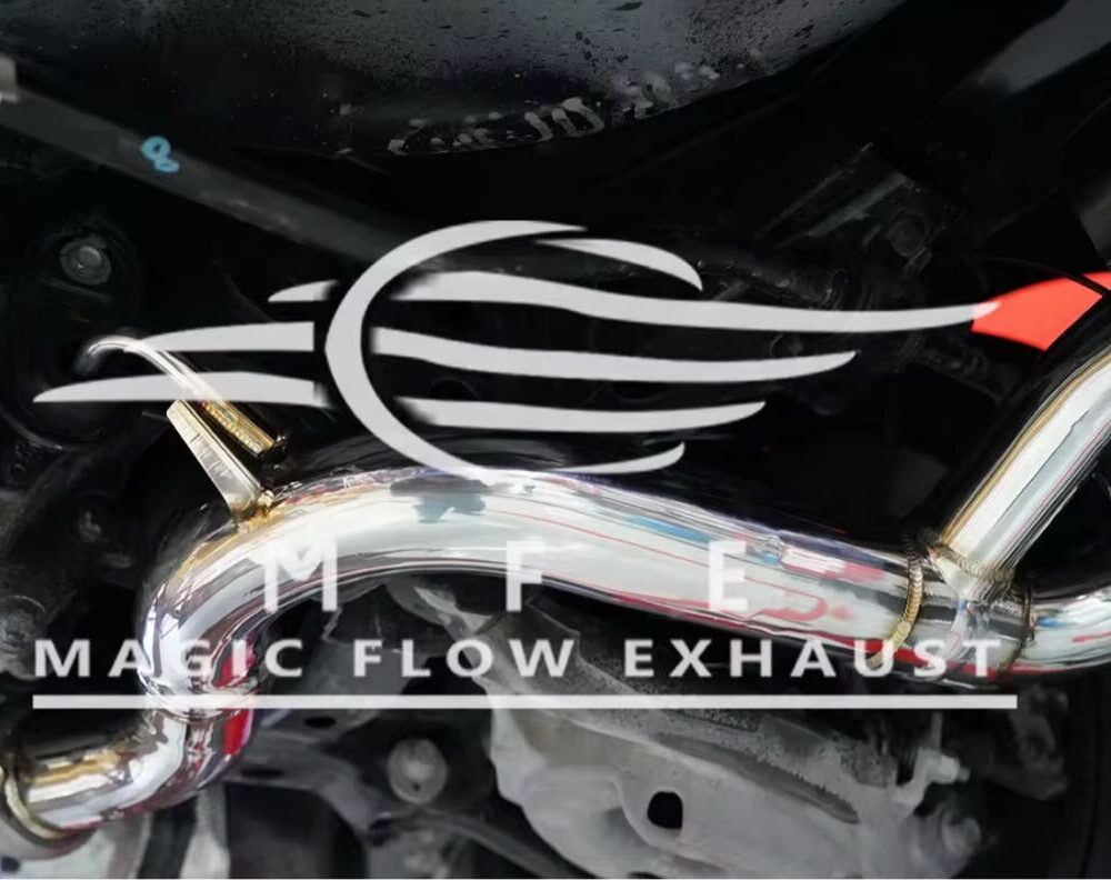 ★MFE★ マスタング エコブースト 可変バルブ マフラー 中間 パイプ ディフューザー リアピース 可変マフラー 2.3 フォード mustang