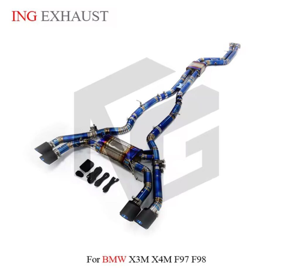 ★ING★ チタン X3M X4M F97 F98 可変バルブ マフラー エキゾースト BMW 可変マフラー
