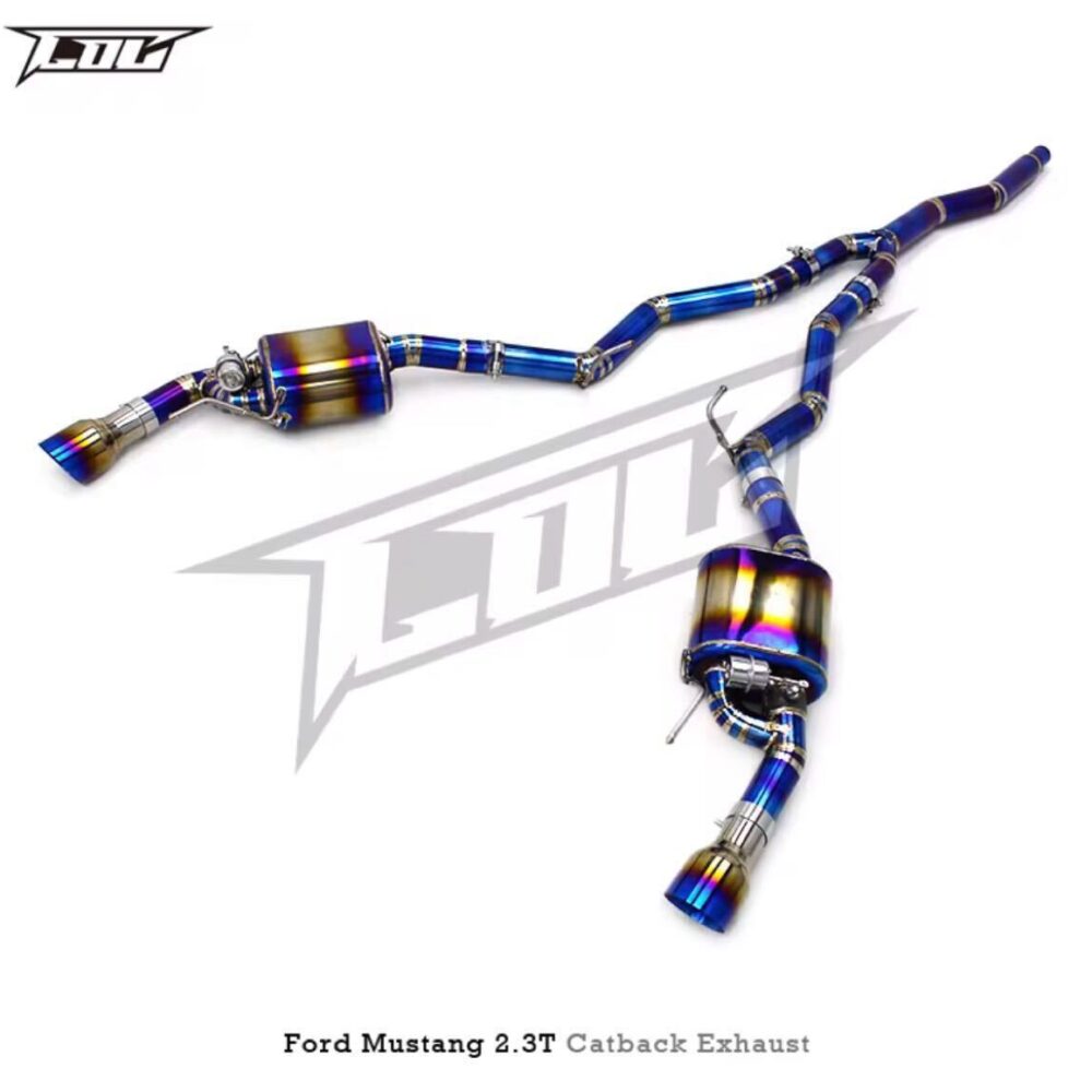 ★C.O.C★ マスタング 2.3 可変バルブ フォード ハイパフォーマンスエキゾースト マフラー パイプ 中間 FORD チタン エコブースト
