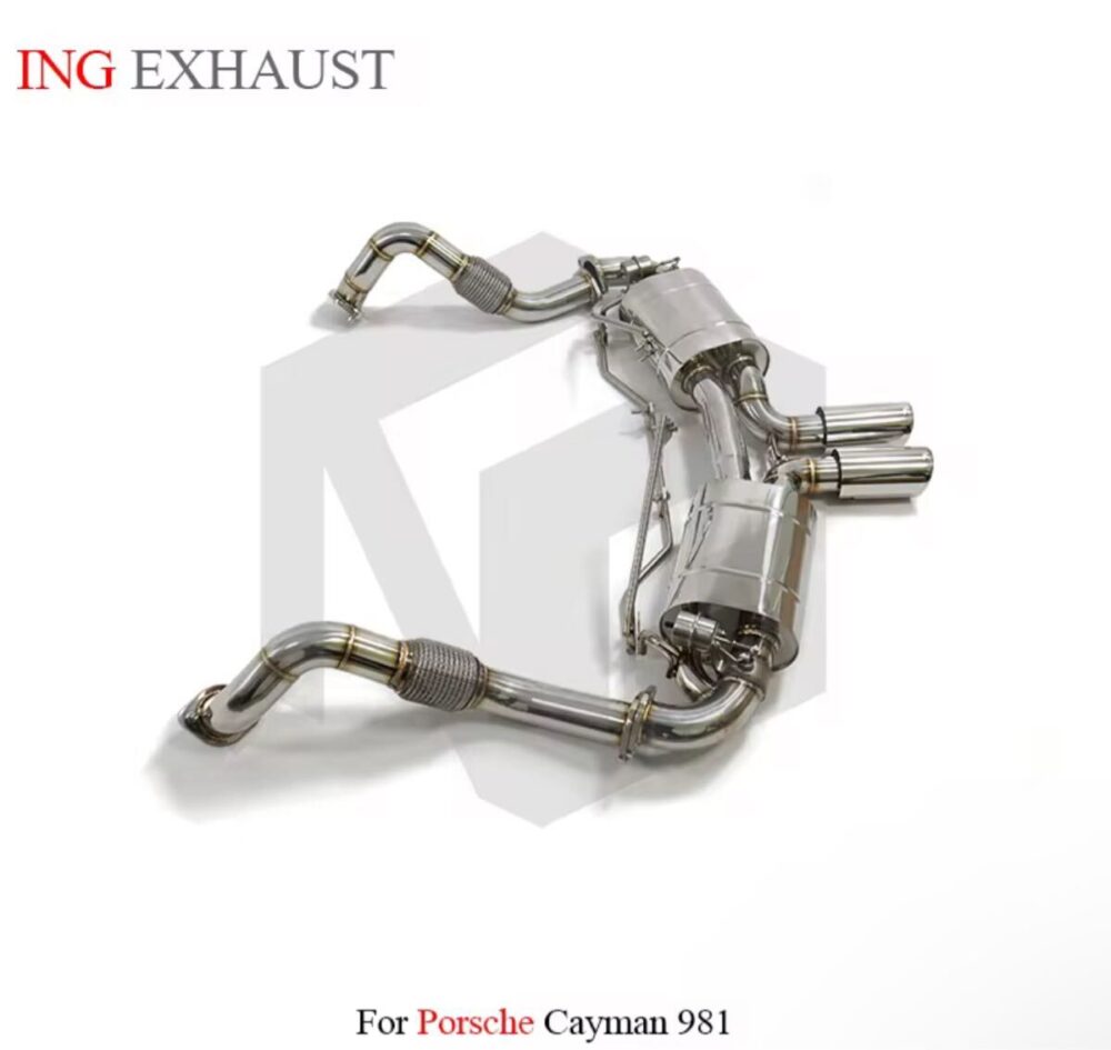 ★ING★ 981 ケイマン ボクスター 可変バルブ マフラー エキゾースト ポルシェ PORSCHE S 2.7 3.4 後期
