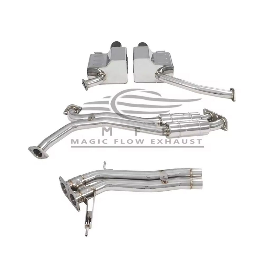 ★MFE★ A6 A7 C7 3.0 可変バルブ マフラー エキゾースト 中間 パイプ ディフューザー リアピース ダウンパイプ 可変マフラー