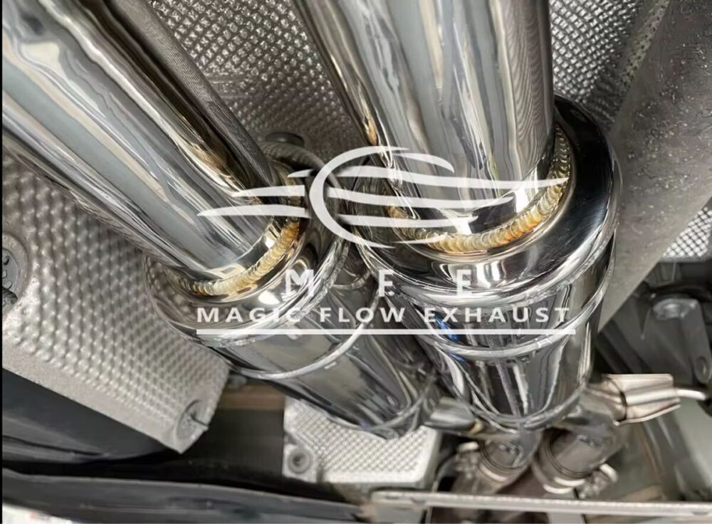 9699f0a1b4cf78_1200_883.jpg ★MFE★ アウディ A8 D4 可変バルブ マフラー エキゾースト 中間 パイプ ミッド ディフューザー リアピース ダウンパイプ S8 A8L