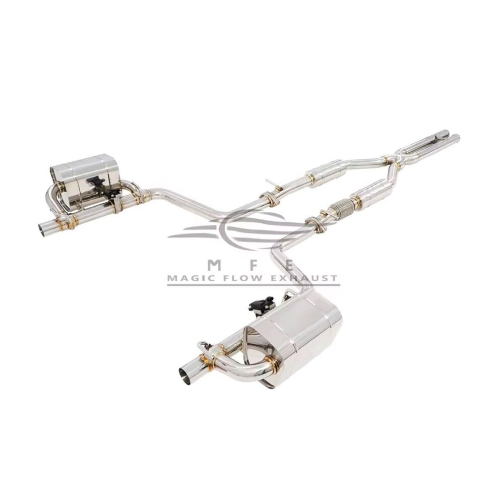 98699f0a34d6b66_1200_1161.jpg ★MFE★ ダッジ チャレンジャー 3.6 SXT 可変バルブ マフラー エキゾースト 中間 パイプ ディフューザー リアピース 可変マフラー