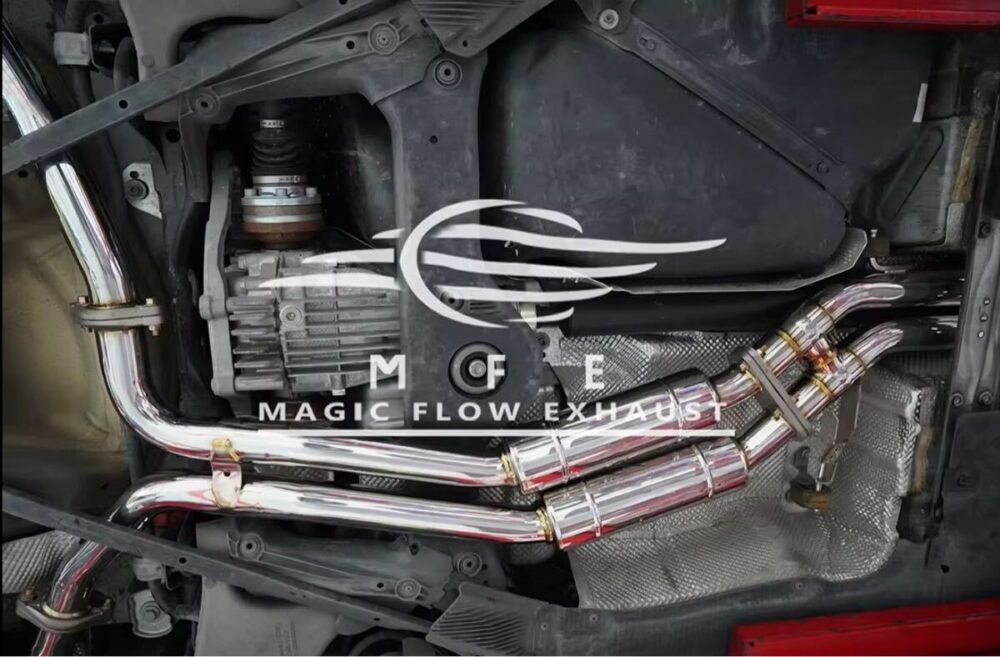 ★MFE★ A7 C7 3.0 可変バルブ マフラー エキゾースト 中間 パイプ ディフューザー リアピース ダウンパイプ 可変マフラー