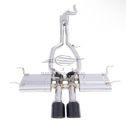 ★MFE★ ジャガー Fタイプ 2.0 P300 可変バルブ マフラー エキゾースト 中間 パイプ ディフューザー リアピース 可変マフラー