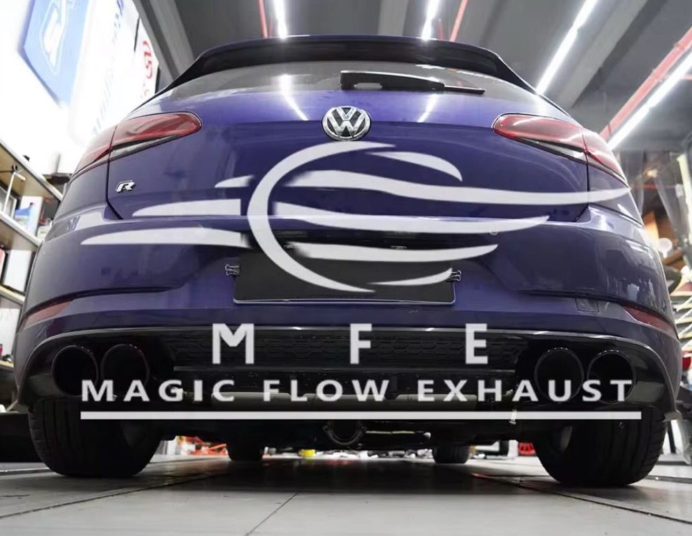 ★MFE★ ゴルフ R 7 7.5 可変バルブ マフラー エキゾースト 中間 パイプ ミッド ディフューザー リアピース ダウンパイプ VW golf
