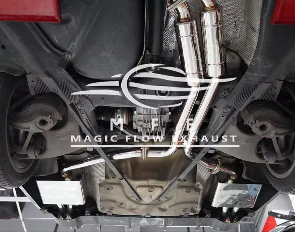 ★MFE★ A7 C7 3.0 可変バルブ マフラー エキゾースト 中間 パイプ ディフューザー リアピース ダウンパイプ 可変マフラー