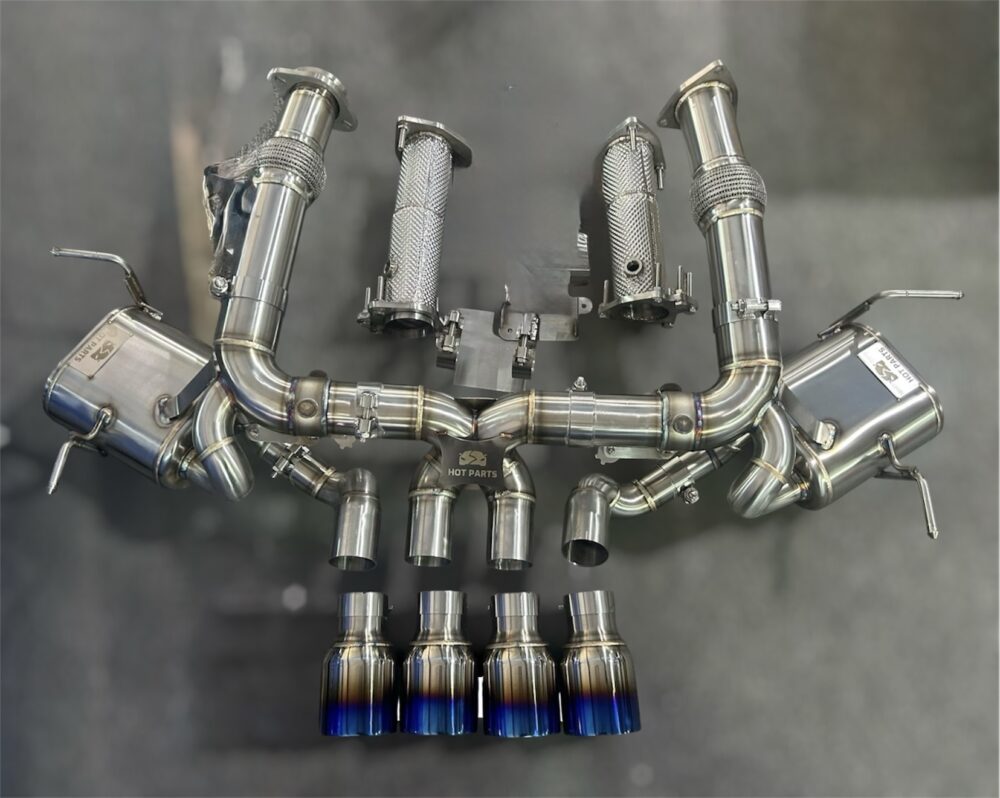 ★オリジナル製品★ コルベット C8 Z06 仕様 可変バルブ マフラー エキゾースト カスタム 中間 リアピース コンバーチブル ダウンパイプ